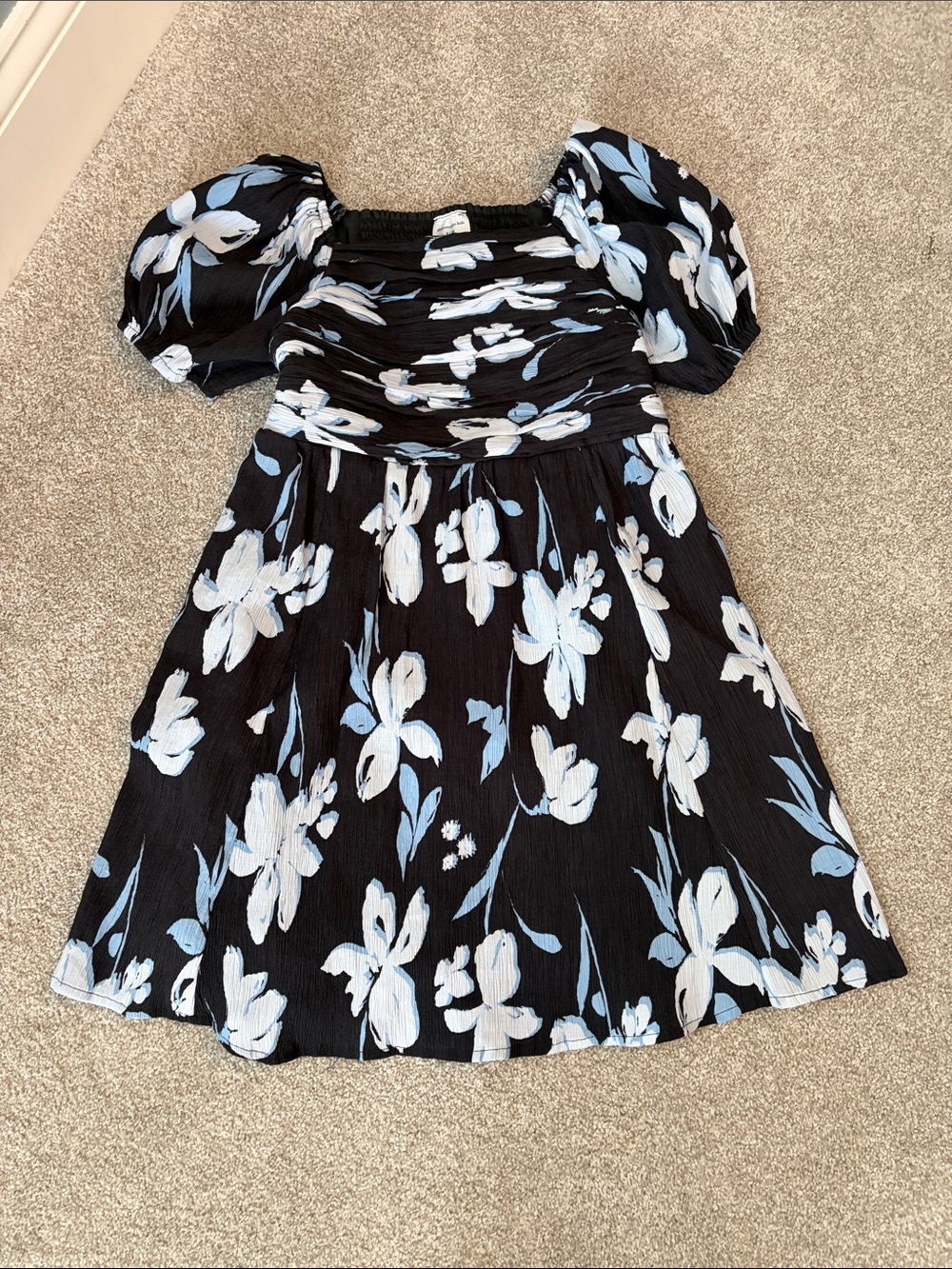 Abercrombie Kids Emerson Puff Sleeve Minidress 9/10